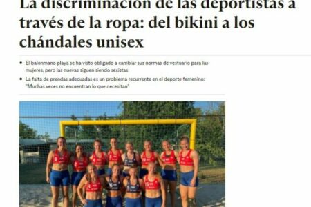 EPE. La discriminación de las deportistas a través de la ropa: del bikini a los chándales unisex